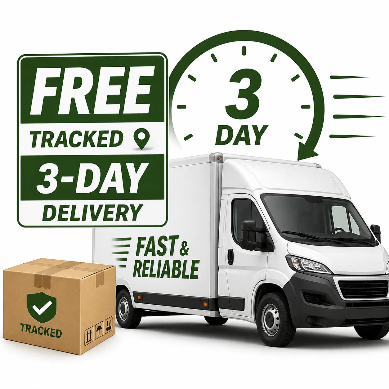 Tracked 3-Day Express Delivery