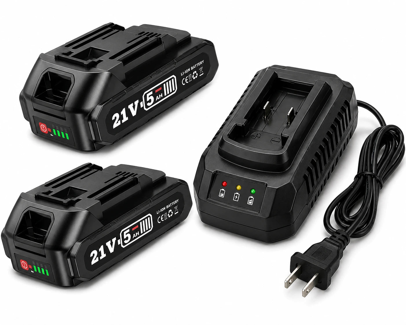 2x Spare Batteries + Fast Charger